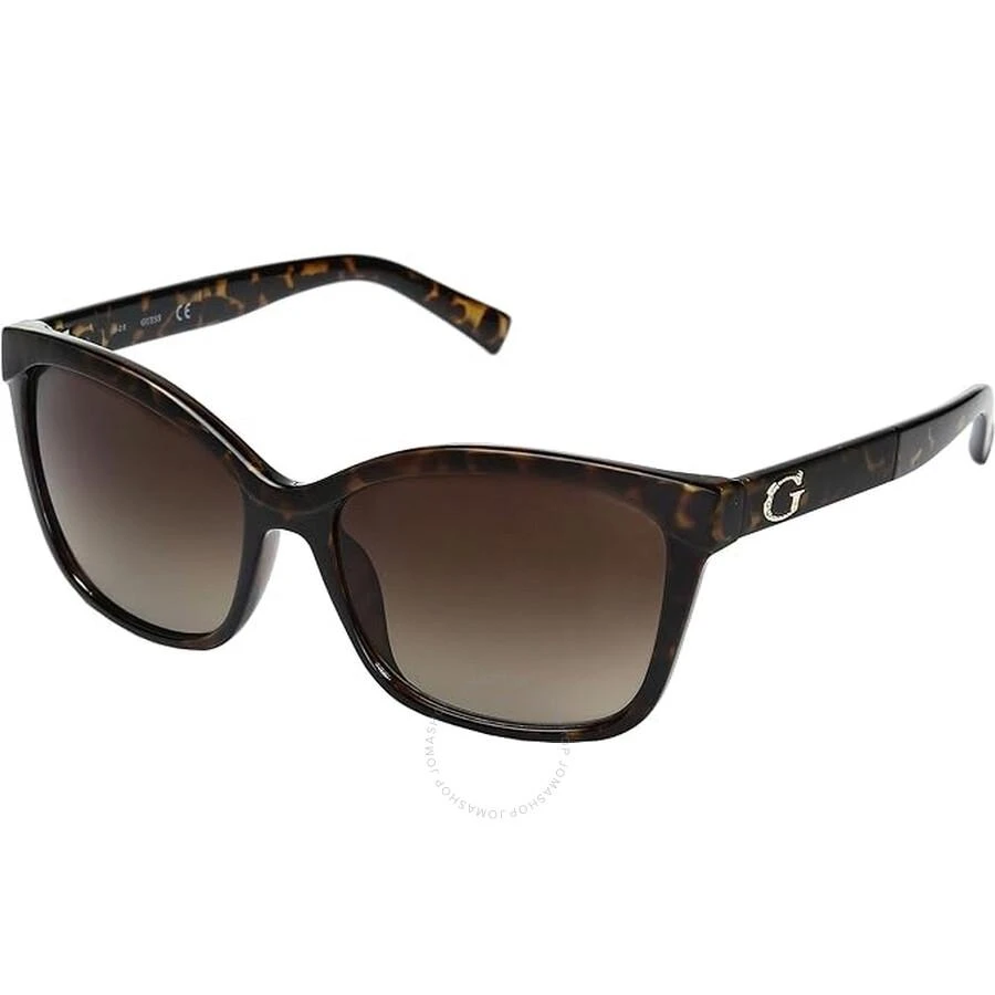 商品Guess Factory|Brown Gradient Cat Eye Ladies Sunglasses GF0300 52F 57,价格¥150,第1张图片