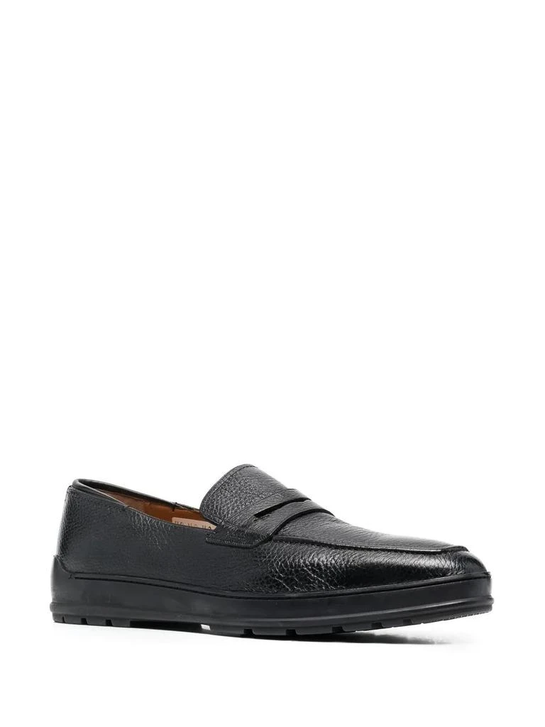 商品Bally|NEW Bally Relon Men's Black Grained Leather Loafers,价格¥1627,第2张图片详细描述