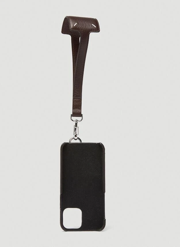 商品MAISON MARGIELA|Four Stitch Coin Pouch iPhone Case in Brown,价格¥2040,第2张图片详细描述