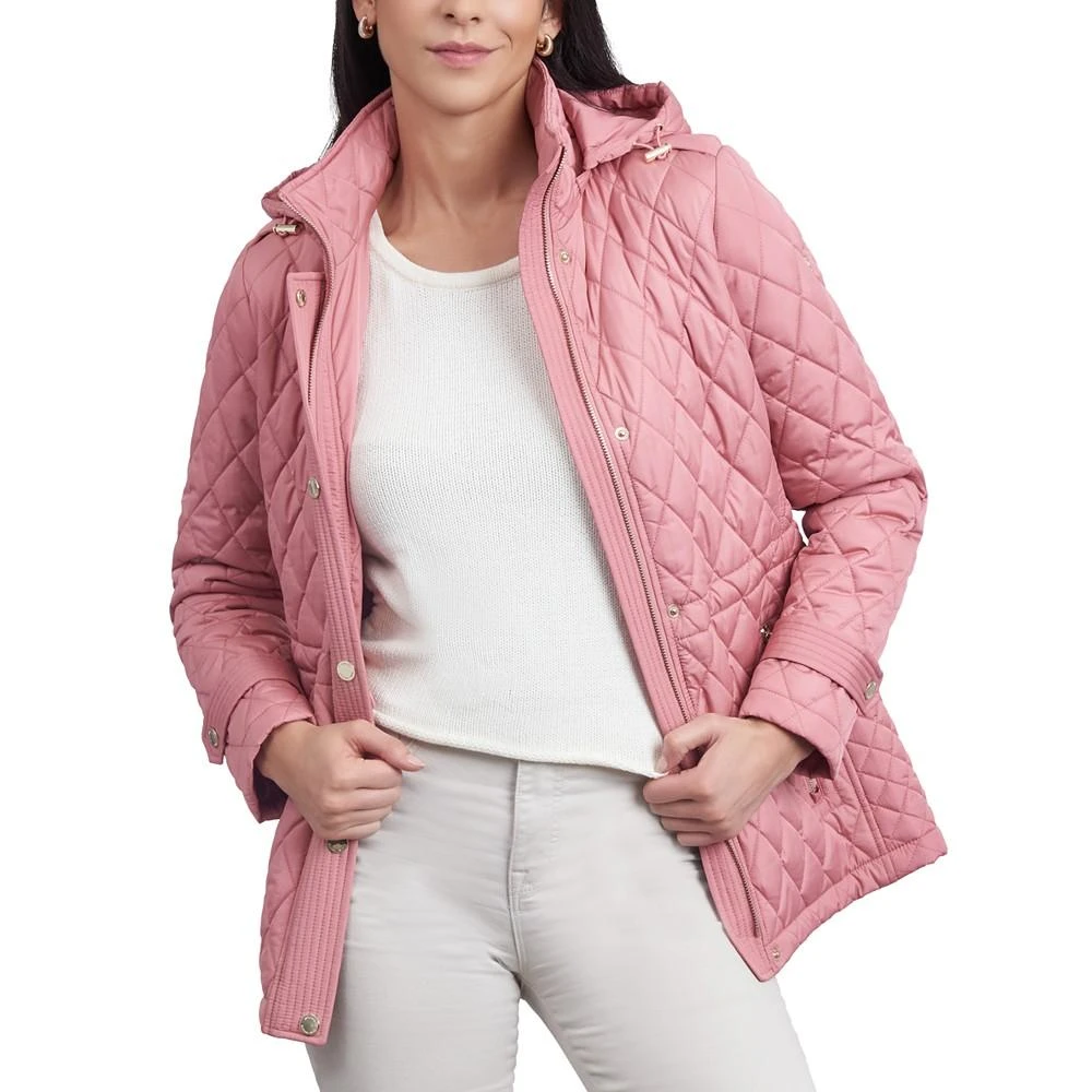 商品Michael Kors|Women's Petite Quilted Hooded Anorak Coat,价格¥1488,第5张图片详细描述