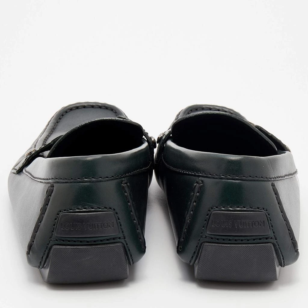 商品[二手商品] Louis Vuitton|Louis Vuitton Dark Green Leather Monte Carlo Slip On Loafers Size 41.5,价格¥3702,第5张图片详细描述