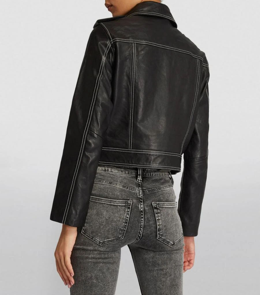 商品ALL SAINTS|Leather Ayra Biker Jacket,价格¥3605,第4张图片详细描述