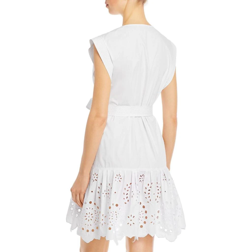 商品Derek Lam|Derek Lam 10 Crosby Womens Eyelet Ruffled Shift Dress,价格¥427,第2张图片详细描述
