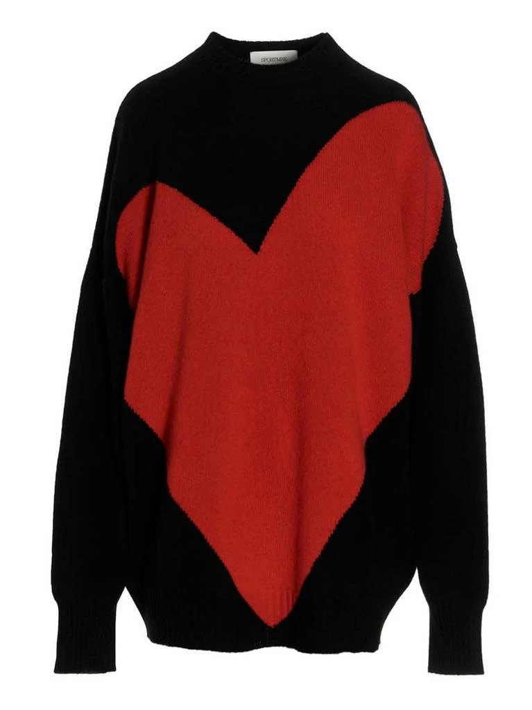 商品Max Mara|Sportmax Maxi Heart Intarsia Knitted Jumper,价格¥2905,第1张图片