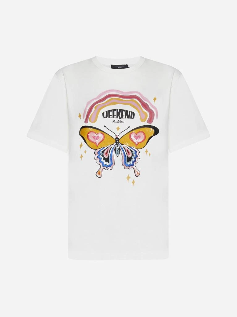 商品Weekend Max Mara|Denaro Cotton T-shirt,价格¥885,第1张图片