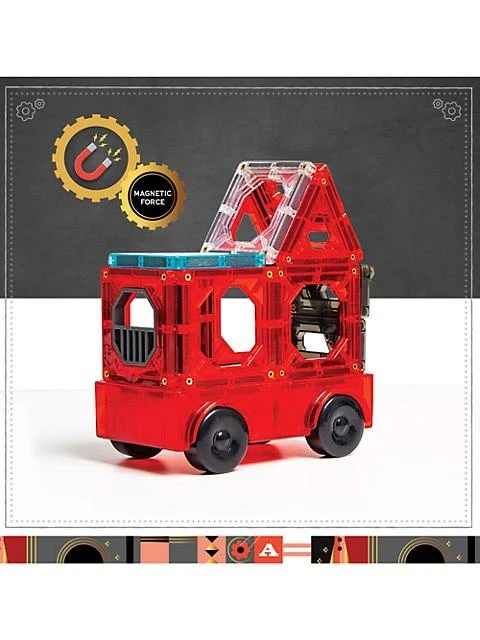 商品FAO Schwarz|150-Piece Magnetic Tile And Truck Set,价格¥318,第4张图片详细描述