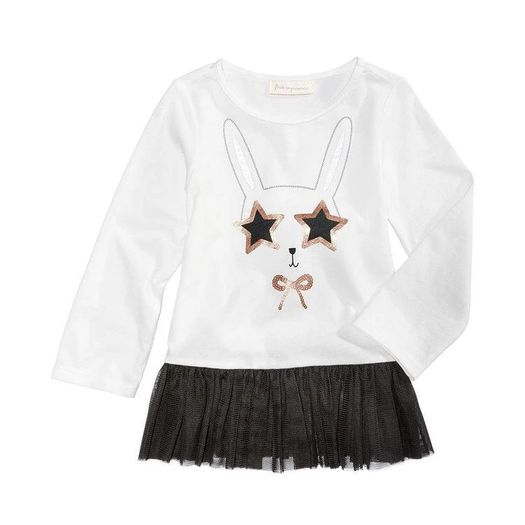商品First Impressions|Bunny-Print Tulle Tunic, Baby Girls, Created for Macy's,价格¥28,第1张图片