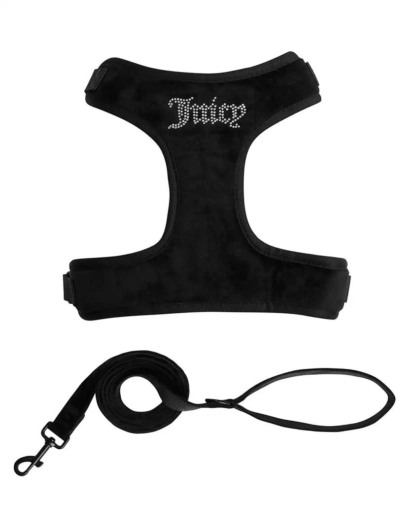 商品Juicy Couture|Bling Velour Pet Harness and Leash 2 Piece Set, Extra Small,价格¥38,第2张图片详细描述