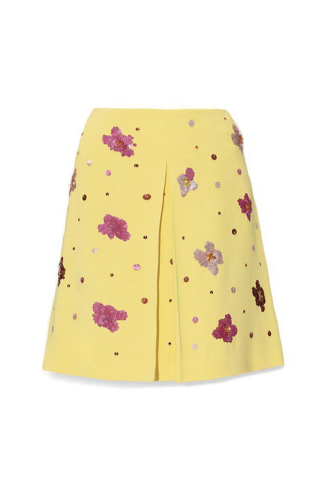 Marni Pleat Detailed High Waist Mini Skirt商品第1张图片规格展示