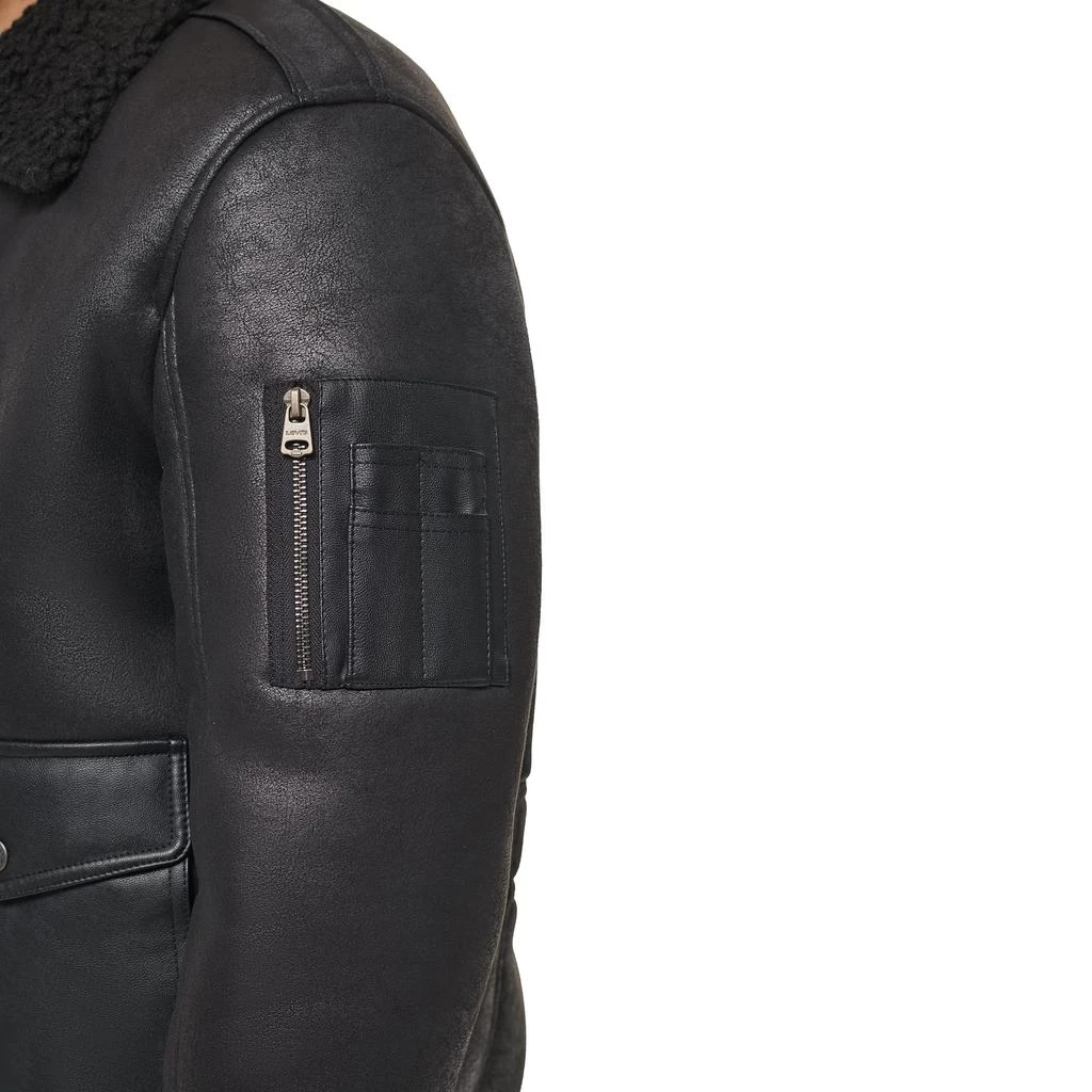 商品Levi's|Faux Shearling Military Jacket with Sherpa Collar,价格¥899,第3张图片详细描述