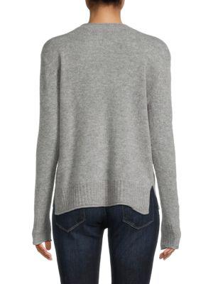 Rolled Edge Crewneck Cashmere Sweater商品第2张图片规格展示