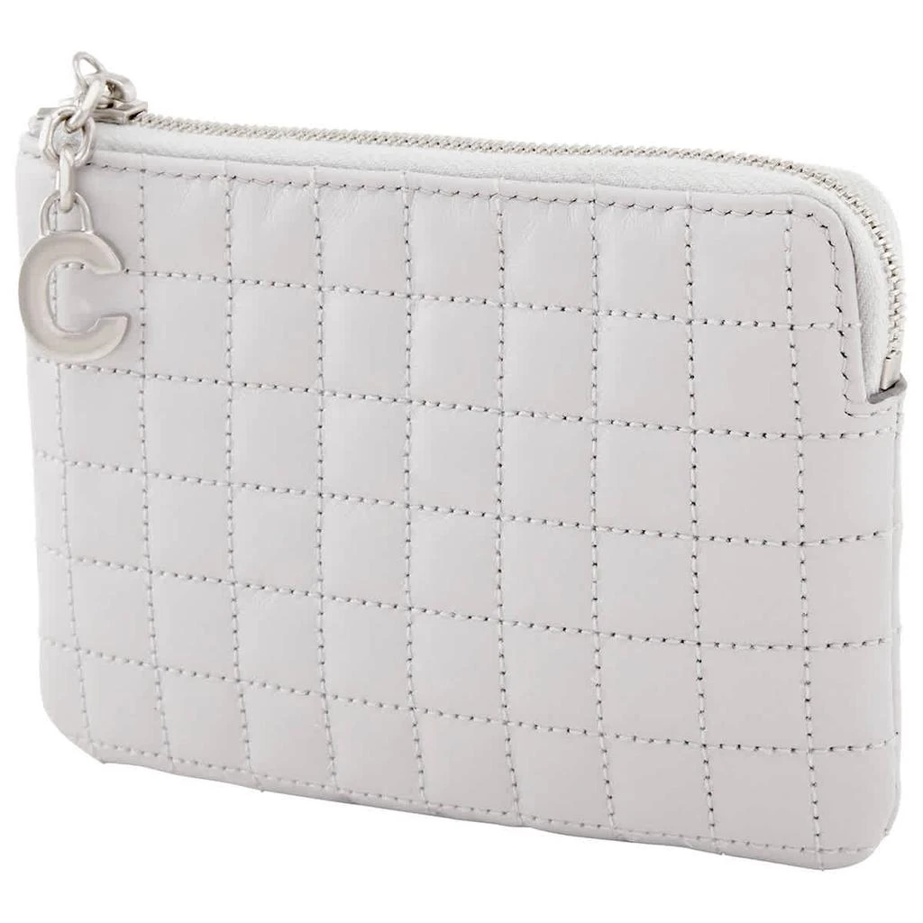 商品Celine|Celine Quilted Calfskin Pouch- Light Grey,价格¥1345,第1张图片