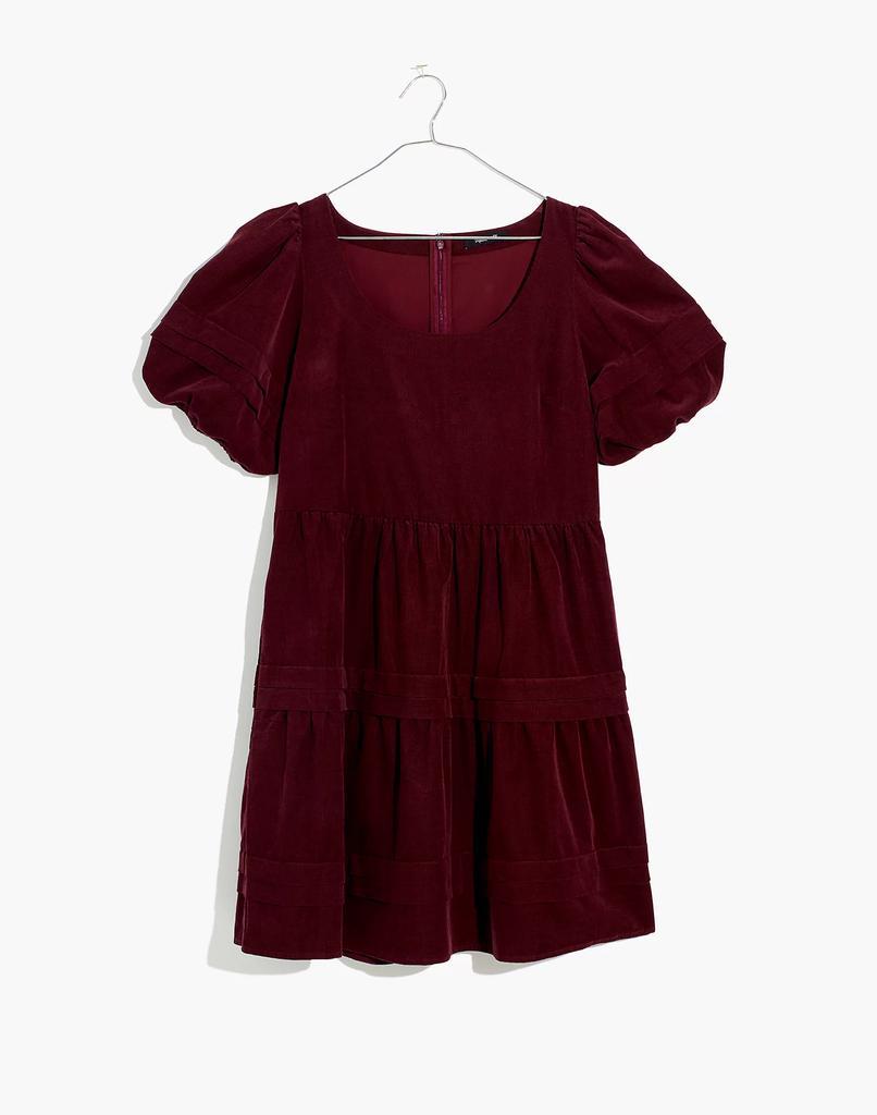 商品Madewell|Petite Corduroy Tiered Mini Dress,价格¥942,第7张图片详细描述