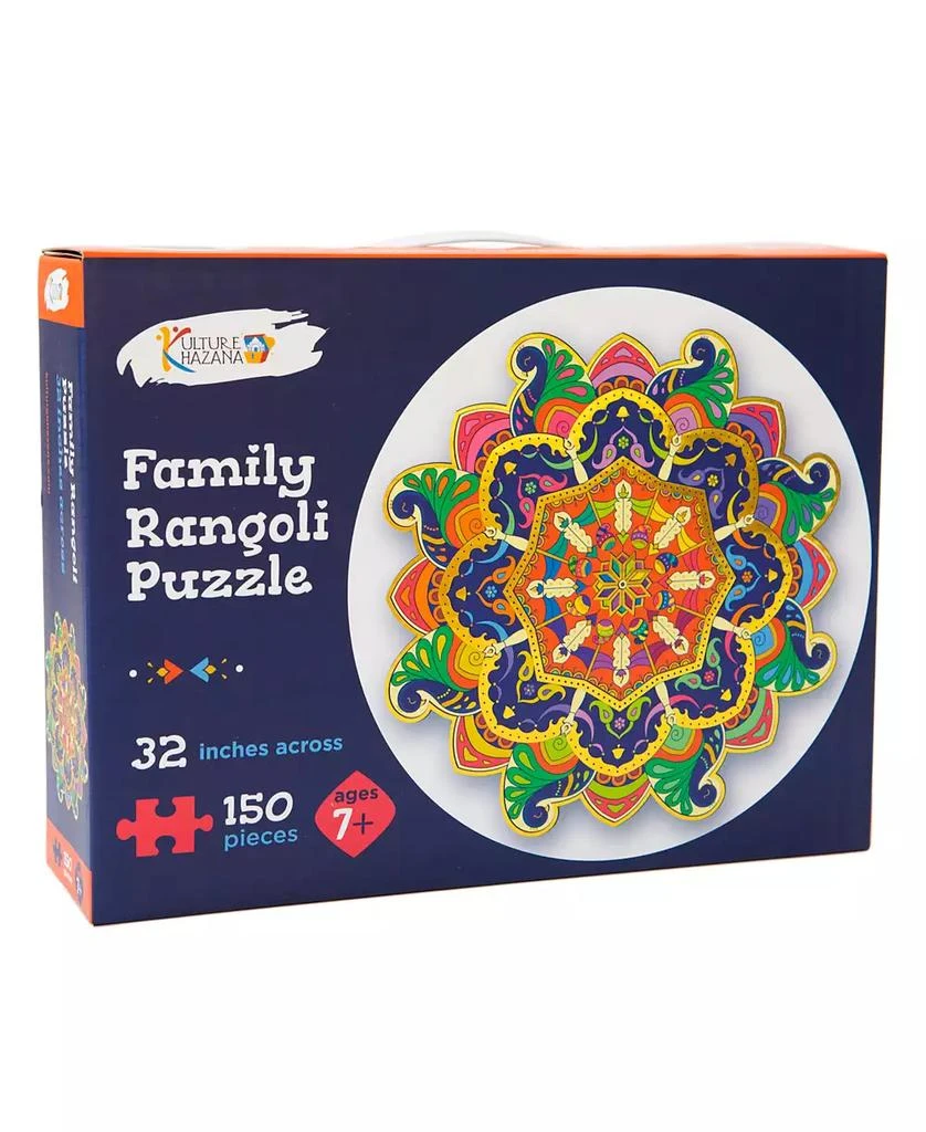 商品Kulture Khazana|Family Rangoli Diwali Holi Floor Puzzle, 150 Pieces,价格¥240,第1张图片