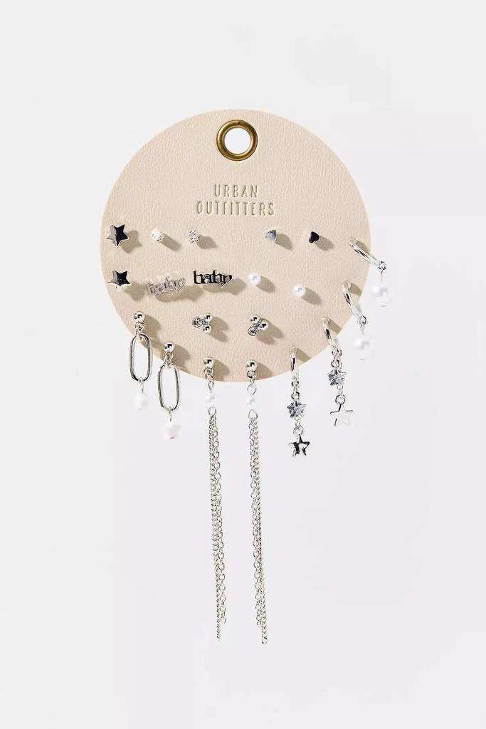 商品Urban Outfitters|Star & Pearl Post And Hoop Earring Set,价格¥112,第2张图片详细描述