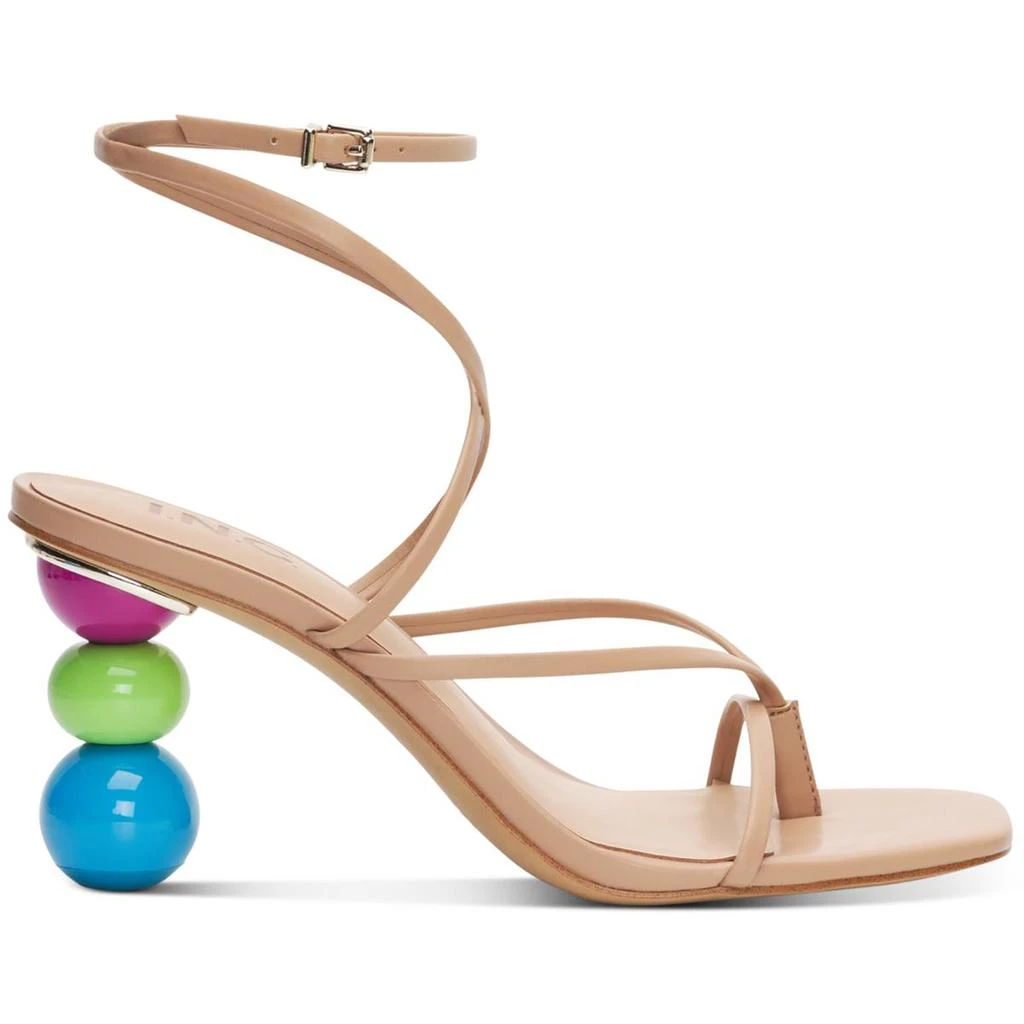 INC Womens Lilliana Faux Leather Toe Post Ankle Strap 商品