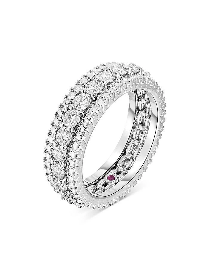 商品Roberto Coin|18K White Gold Siena Diamond Band,价格¥46261,第1张图片