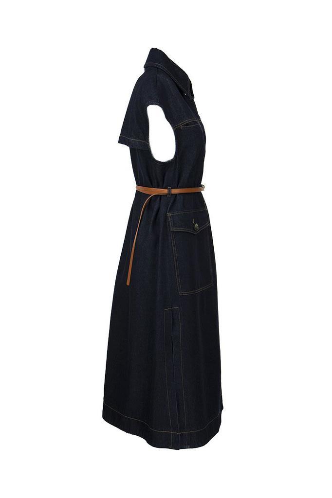 商品Max Mara|SPORTMAX FANFARA - Cotton denim shirt dress,价格¥2660,第5张图片详细描述