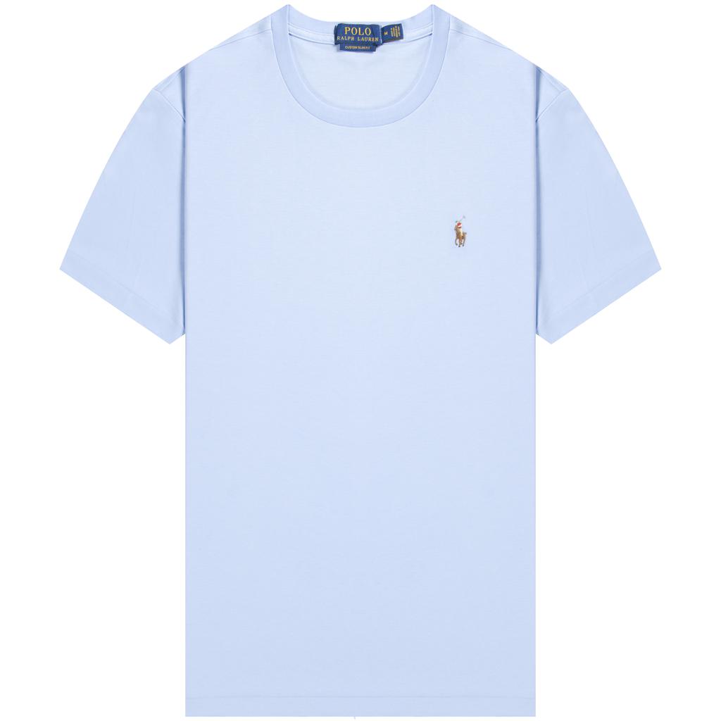 Ralph Lauren Custom Slim Soft Touch T-Shirt Sky Blue商品第1张图片规格展示