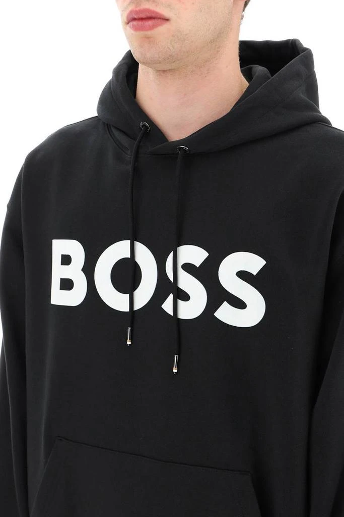 商品Hugo Boss|Boss 'sullivan' flocked logo hoodie,价格¥1102,第4张图片详细描述