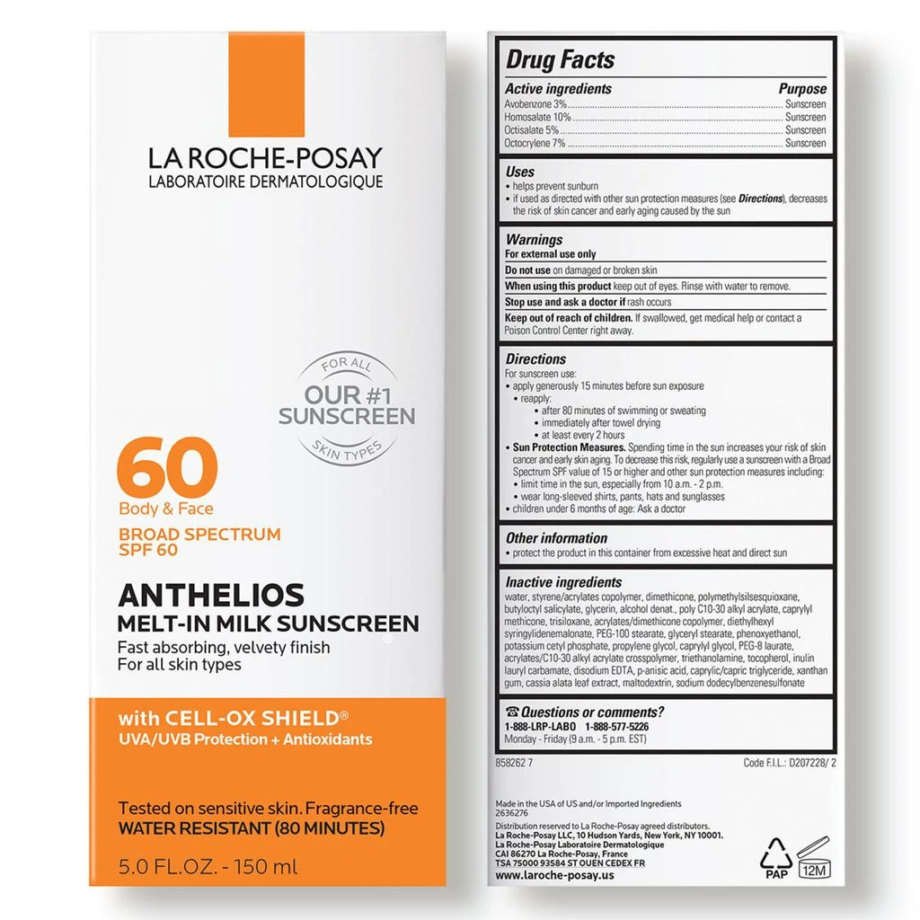 商品La Roche Posay|Anthelios Melt-In Milk Sunscreen Lotion SPF 60,价格¥287,第3张图片详细描述