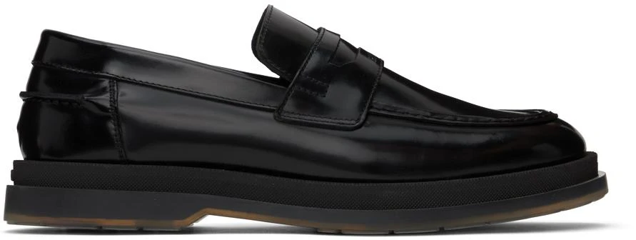 商品Hugo Boss|Black Leather Loafers,价格¥1133,第1张图片