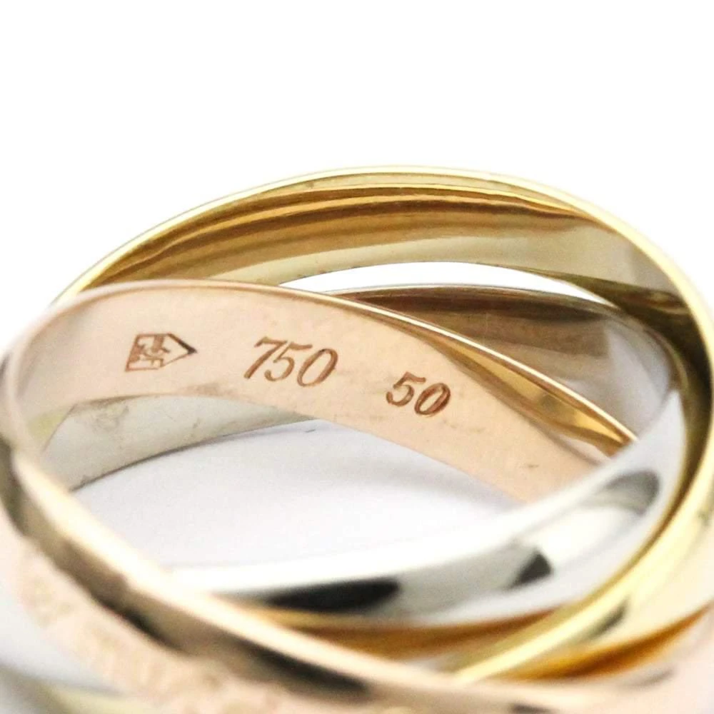 商品[二手商品] Cartier|Cartier Les Must de Cartier 18K Yellow Rose and White Gold Ring EU 50,价格¥5503,第5张图片详细描述
