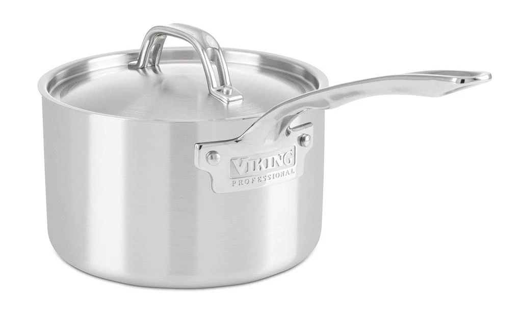 商品Viking|Viking Professional 5-Ply Stainless Steel 3.0 Qt Sauce Pan,价格¥2332,第1张图片