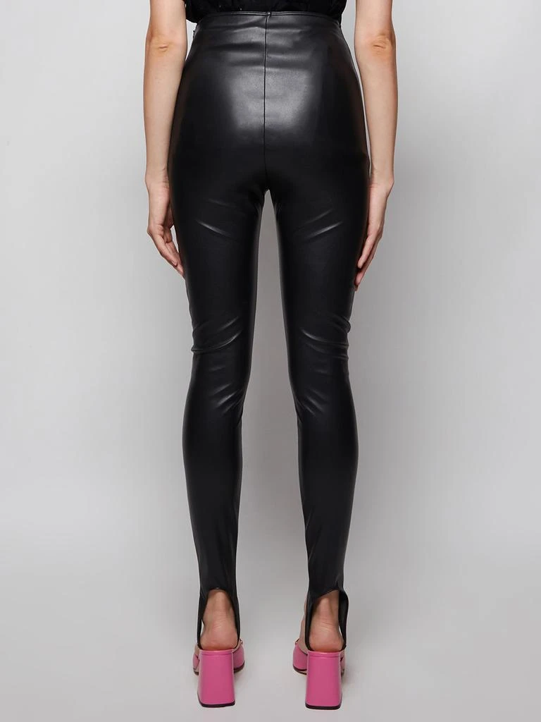 商品Wolford|X Amina Muaddi Vegan Leather Stirrup Black,价格¥2023,第3张图片详细描述