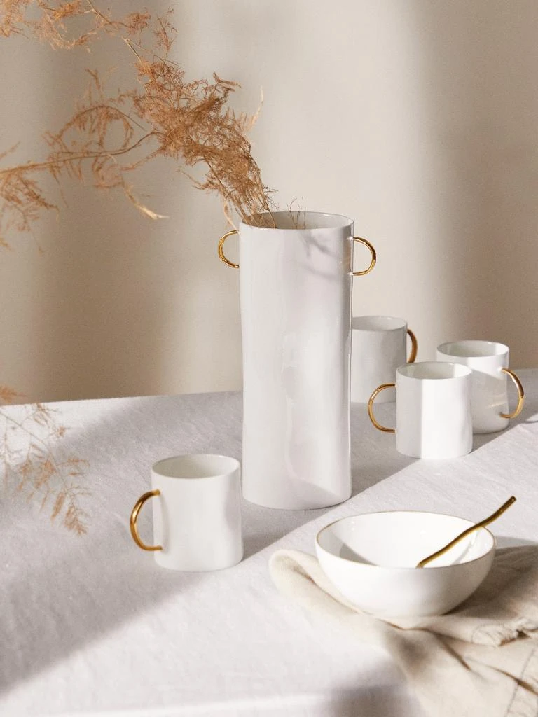 商品Feldspar|Set of four 7oz painted-handle fine china mugs,价格¥1040,第3张图片详细描述