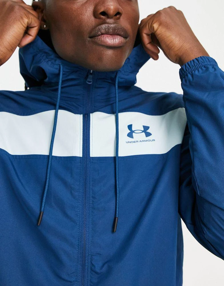商品Under Armour|Under Armour Training Windbreaker jacket in blue,价格¥293,第3张图片详细描述