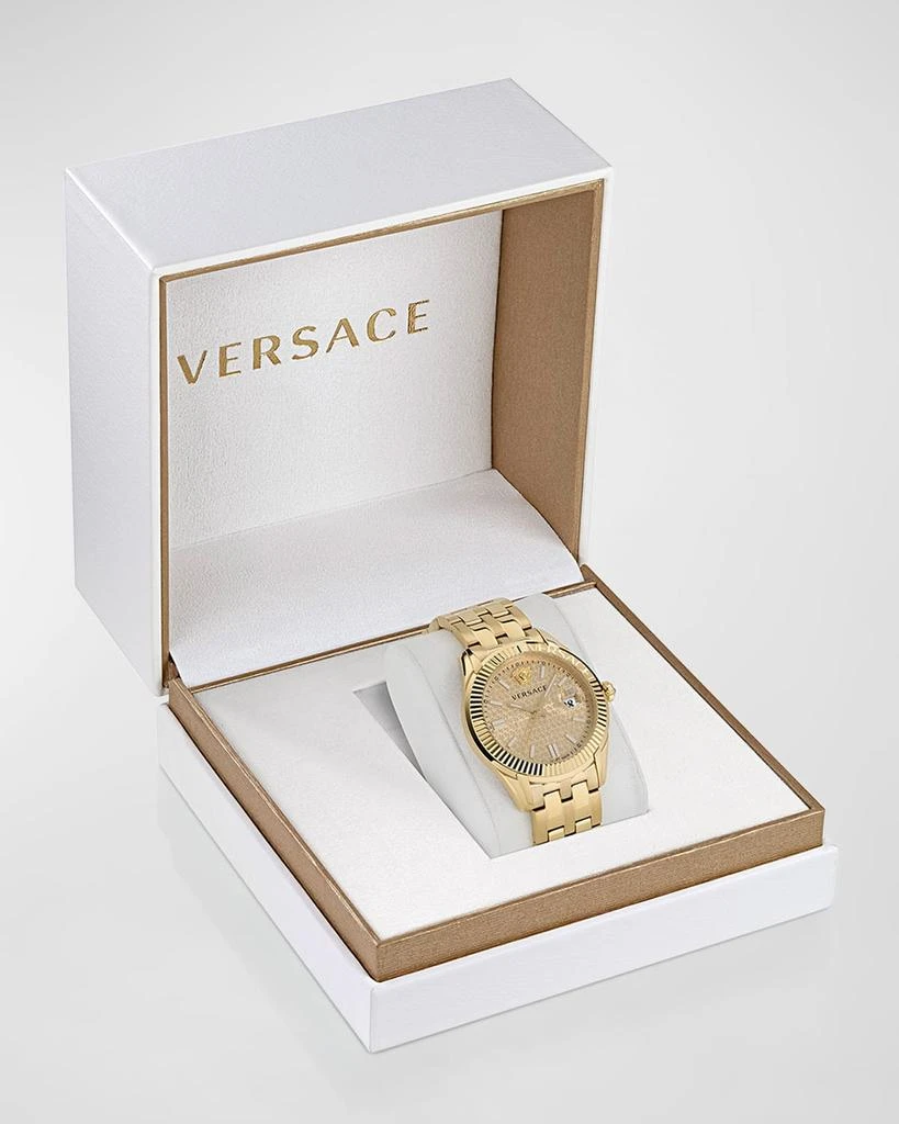 商品Versace|Men's Greca Time IP Yellow Gold Bracelet Watch, 41mm,价格¥9222,第5张图片详细描述