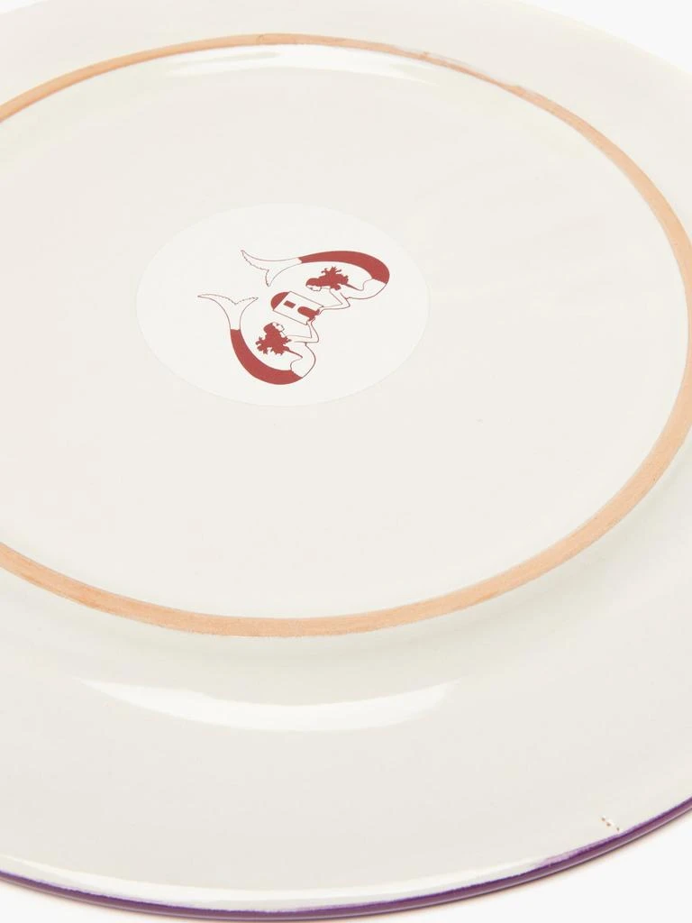 商品Emporio Sirenuse|Set of two Swirl Flower painted ceramic plates,价格¥1475,第5张图片详细描述