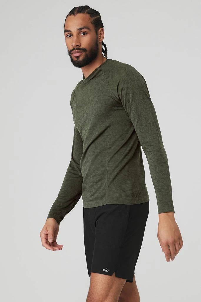 商品Alo|Amplify Seamless Long Sleeve - Hunter Heather,价格¥429,第3张图片详细描述