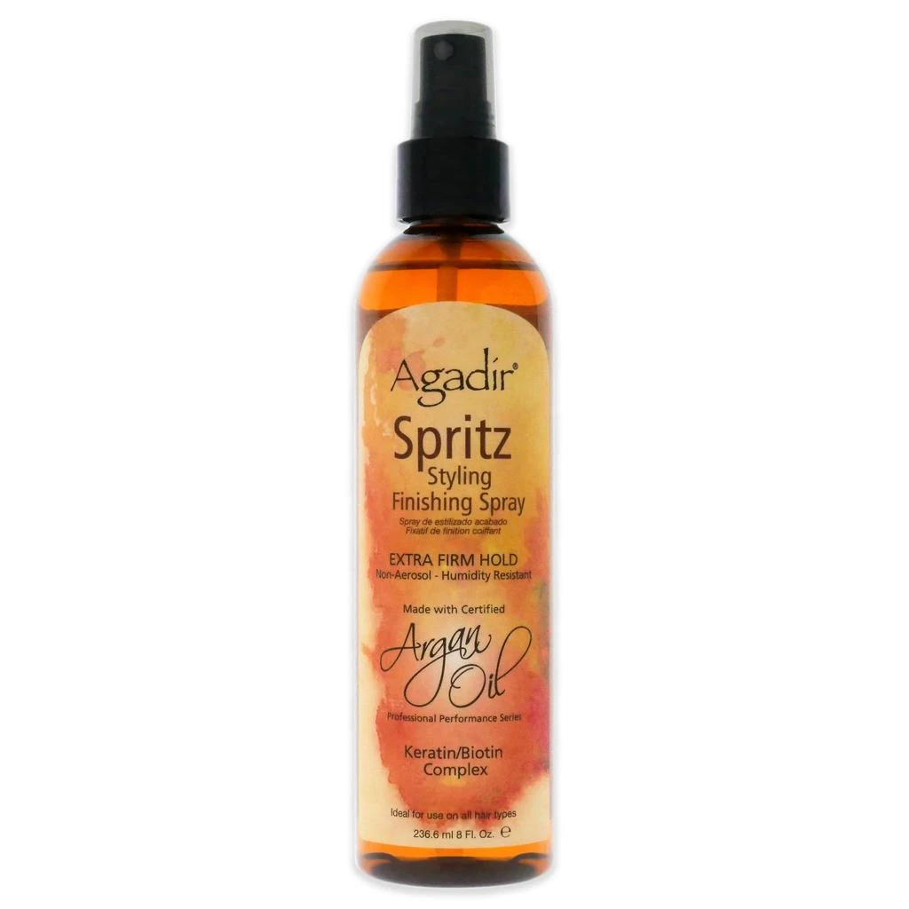 商品Agadir|Argan Oil Spritz Styling Finishing Spray - Extra Firm Hold by Agadir for Unisex - 8 oz Hair Spray,价格¥134,第2张图片详细描述