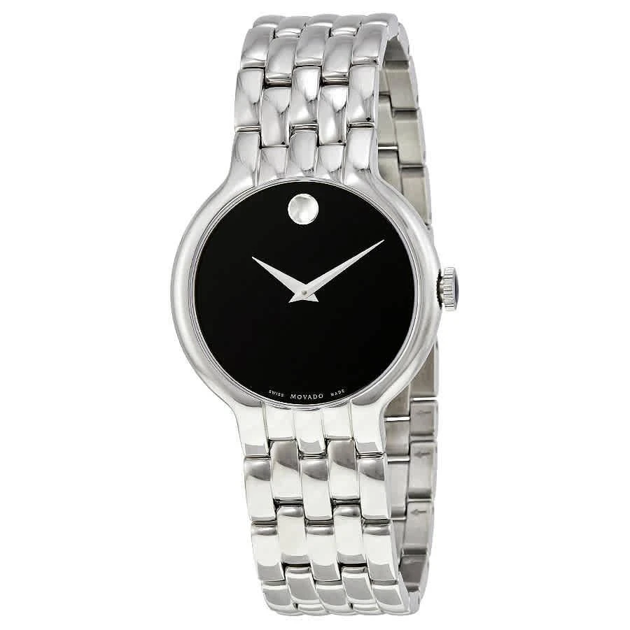 商品Movado|Classic Black Dial Stainless Steel Men's Watch 0606337,价格¥2016,第1张图片