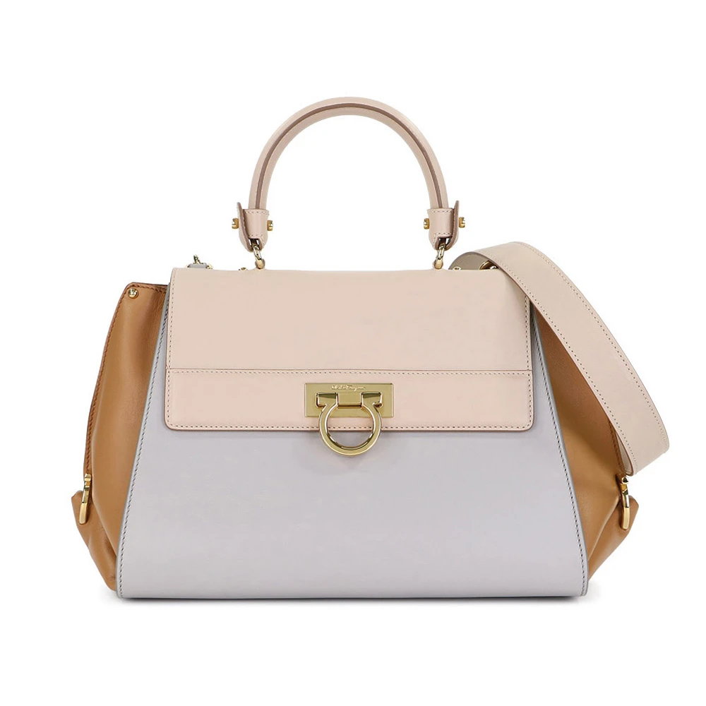 商品[国内直发] Salvatore Ferragamo|SALVATORE FERRAGAMO 白色女士斜挎包 21-E530-600641,价格¥13863,第1张图片