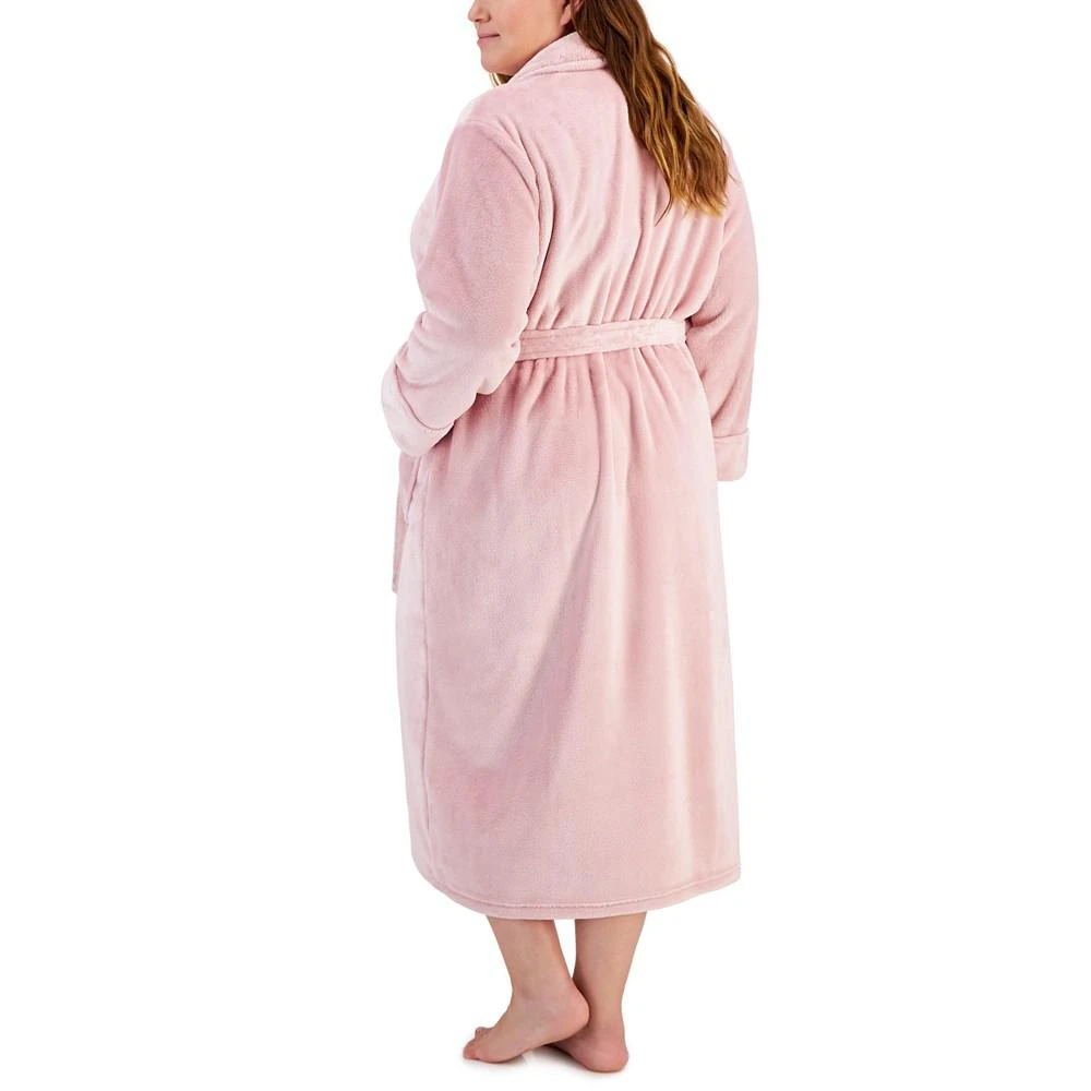 商品Charter Club|Plus Size Plush Knit Shine Robe, Created for Macy's,价格¥599,第2张图片详细描述