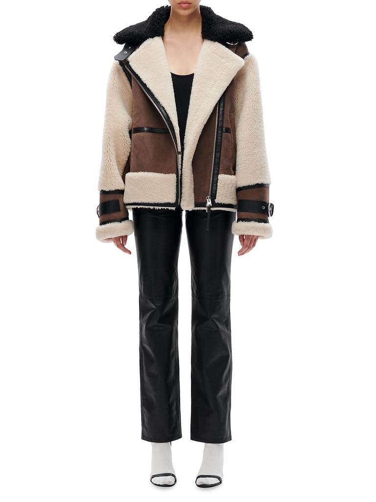 Celeste Shearling Biker Jacket商品第2张图片规格展示