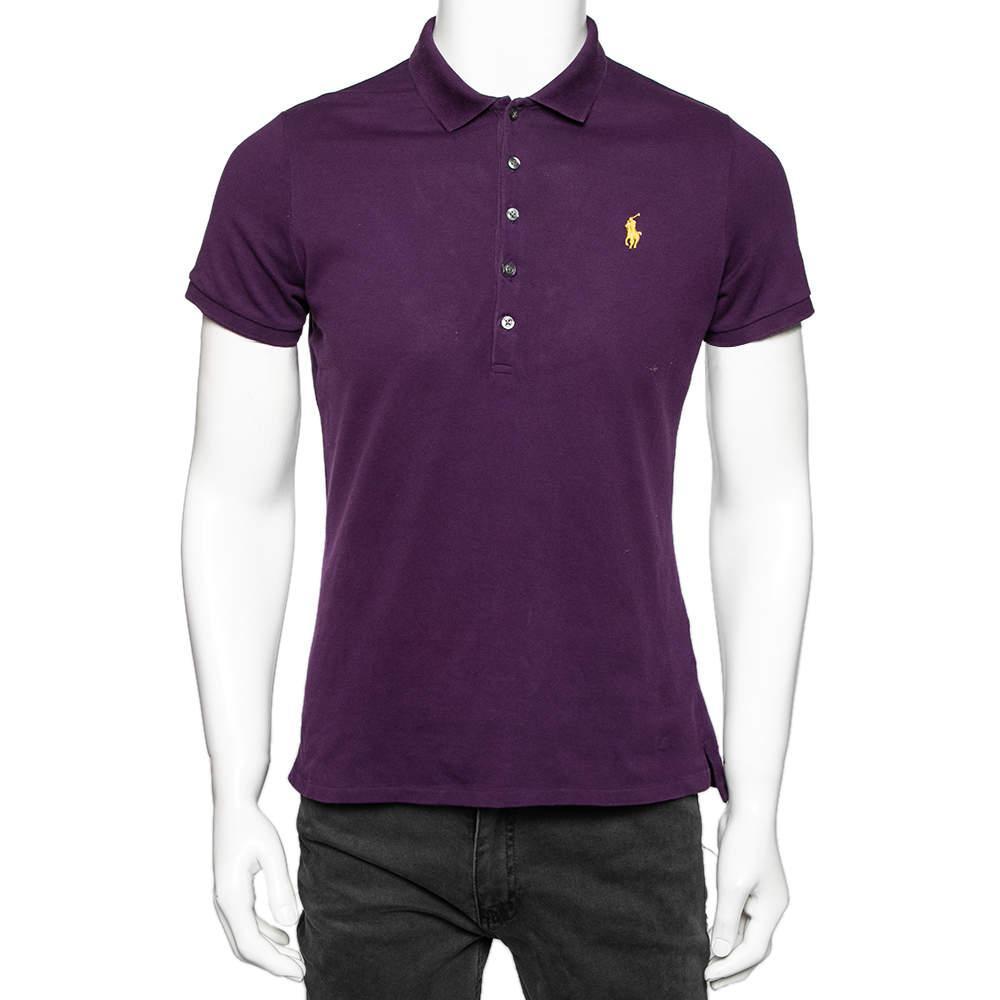 商品[二手商品] Ralph Lauren|Ralph Lauren Purple Cotton Polo Tshirt XL,价格¥750,第1张图片