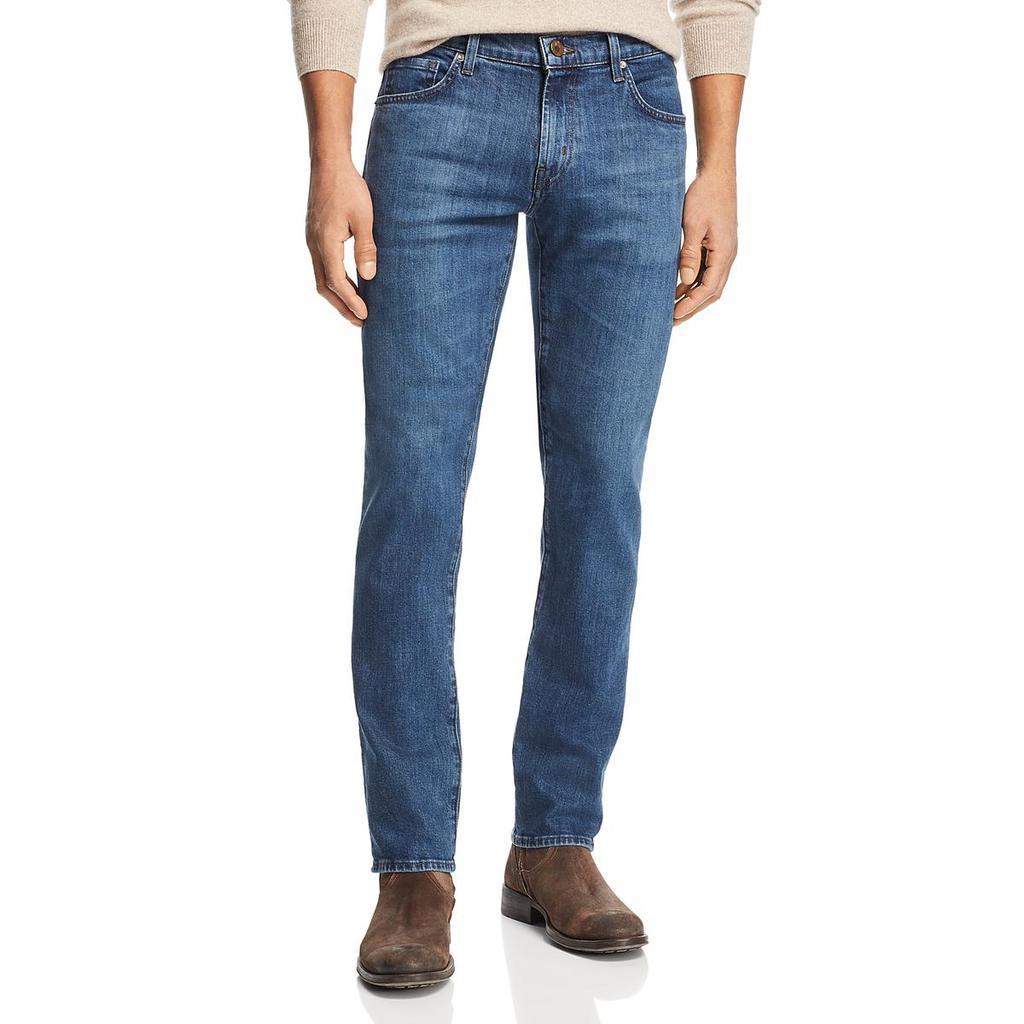 商品J Brand|J Brand Mens Tyler Denim Medium Wash Straight Leg Jeans,价格¥935,第1张图片