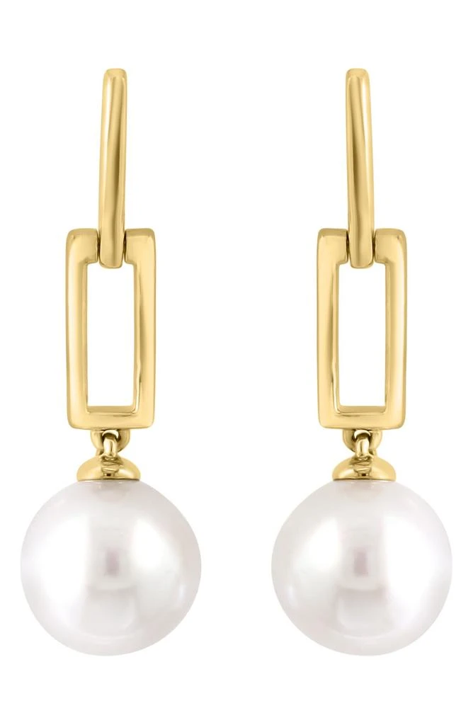 商品Effy|14K Yellow Gold Freshwater Pearl Drop Earrings,价格¥2676,第1张图片