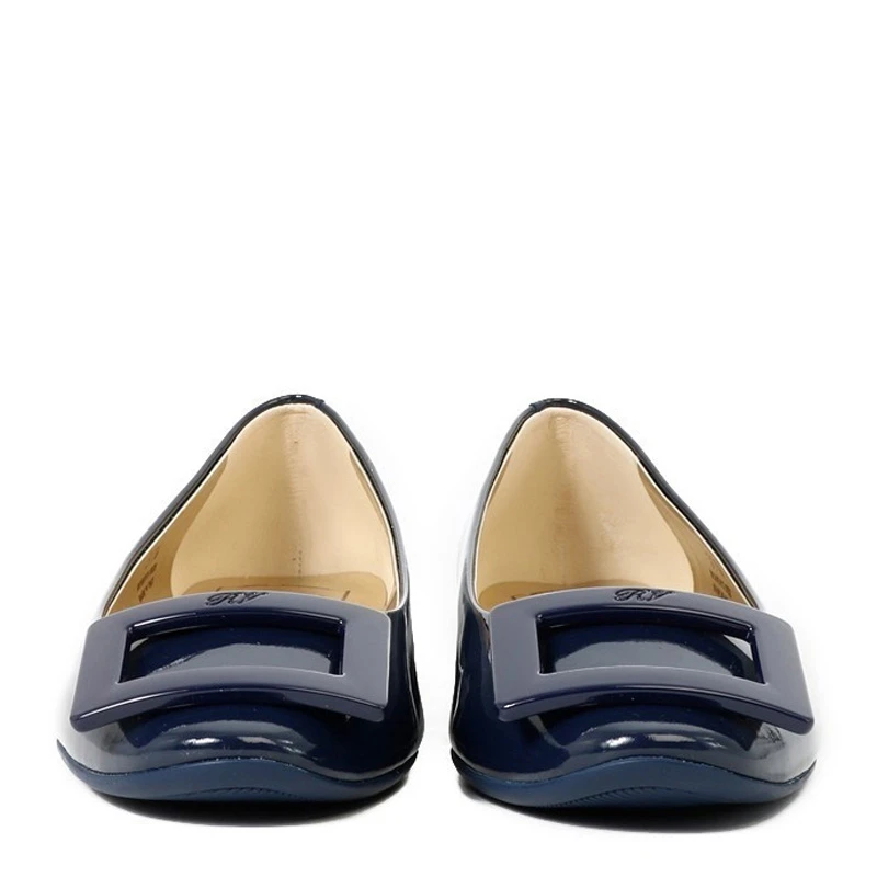 Roger Vivier 罗杰·维维亚 女士蓝色漆皮平底鞋 RVW20802070-D1P-U800 商品