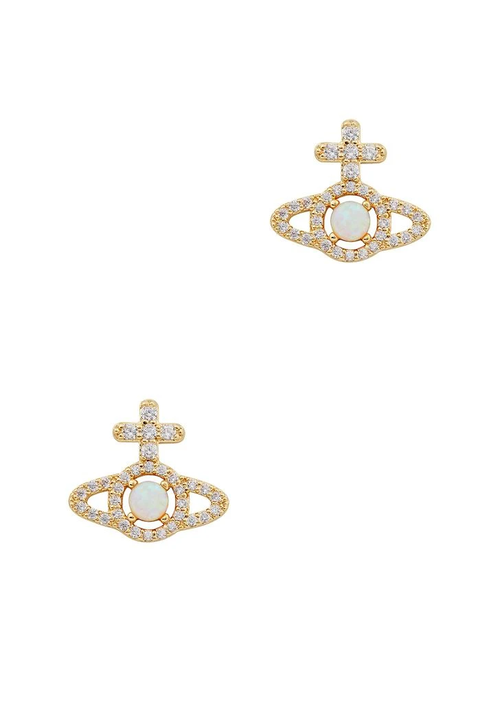 商品Vivienne Westwood|Olympia gold-tone orb stud earrings,价格¥685,第1张图片