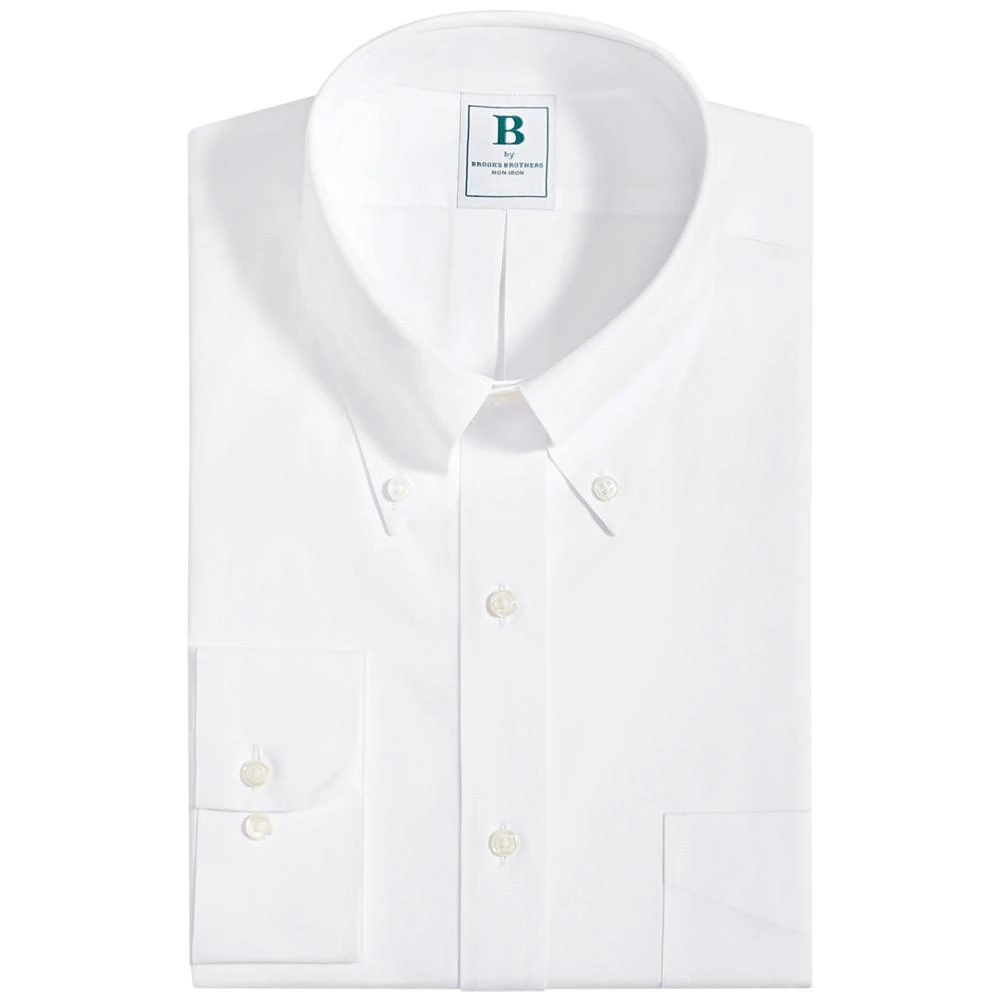商品Brooks Brothers|Men's Regular Fit Non-Iron Solid Dress Shirts,价格¥530,第2张图片详细描述
