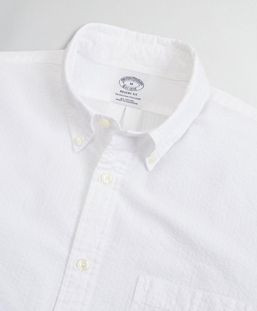 商品Brooks Brothers|Regent Regular-Fit Sport Shirt, Garment-Dyed Seersucker,价格¥295,第4张图片详细描述