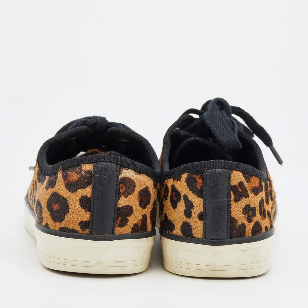 商品[二手商品] Tory Burch|Tory Burch Black/Brown Leopard Print Calf Hair And Leather Low Top Sneakers Size 38,价格¥1016,第5张图片详细描述