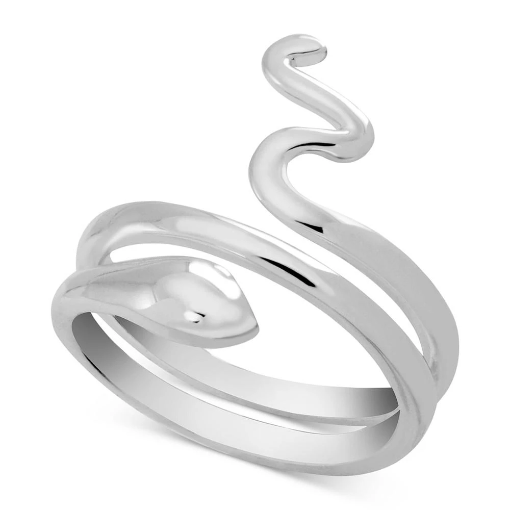 商品Essentials|Snake Coil Ring in Silver-Plate,价格¥300,第1张图片