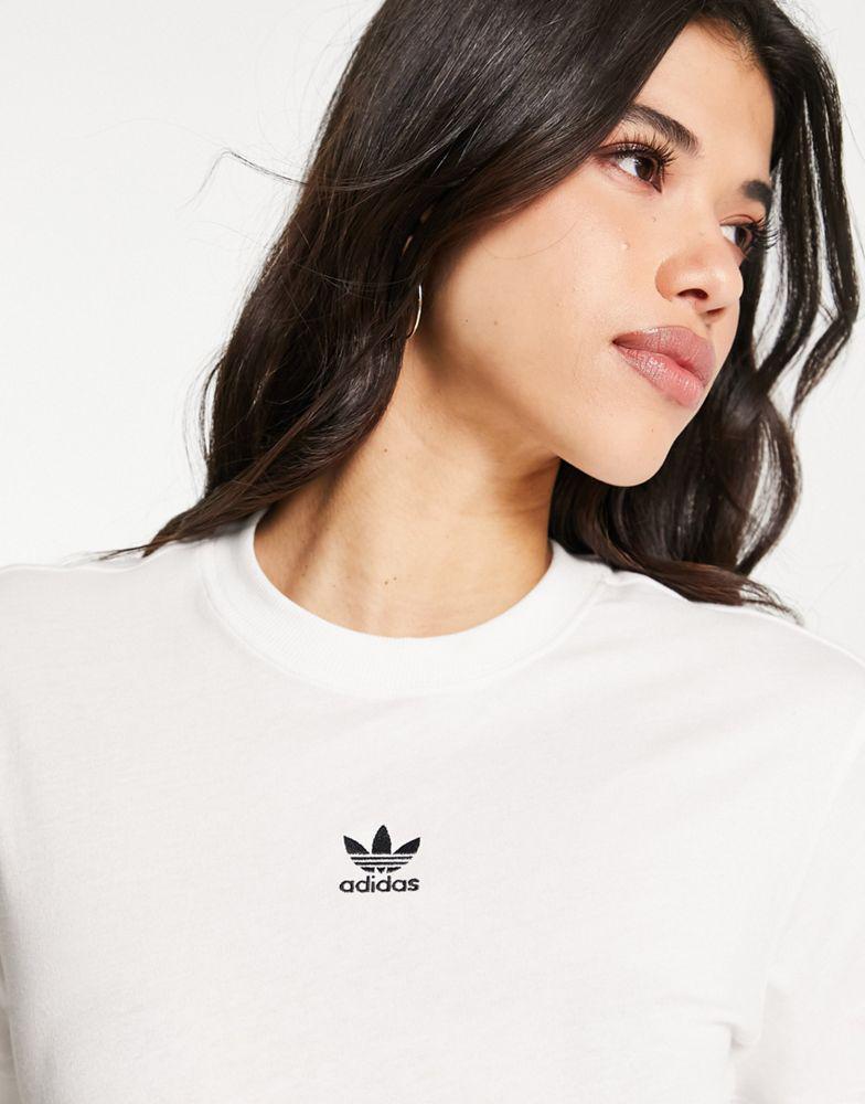 adidas Originals Trefoil essentials t-shirt in white商品第3张图片规格展示