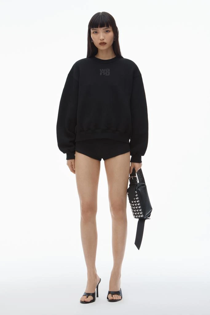 商品Alexander Wang|PUFF LOGO SWEATSHIRT IN STRUCTURED TERRY,价格¥2219,第5张图片详细描述